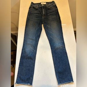 mother denim dazzler ankle gray in painfully obvious size 25